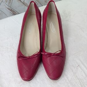 Talbots Quilted Red Women's Heels